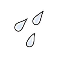 ilustração vetorial de gota de chuva vetor