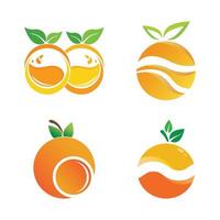 design de logotipo laranja vetor