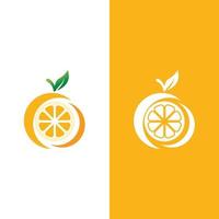 design de logotipo laranja vetor