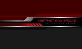 abstrato vermelho cinza preto prata cyber linha futurisitc geométrica com espaço em branco design moderno vetor de fundo de tecnologia
