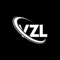 logotipo vzl. carta vzl. design de logotipo de carta vzl. iniciais vzl logotipo ligado com círculo e logotipo monograma em maiúsculas. tipografia vzl para marca de tecnologia, negócios e imóveis. vetor