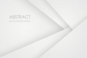 abstrato 3d com camadas de papel branco. ilustração em vetor geométrica de sobreposição. elemento de design gráfico. projeto mínimo. decoração para apresentação de negócios