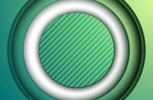 abstrato verde colorido gradiente círculo dimensão camadas plano de fundo texturizado. vetor eps10
