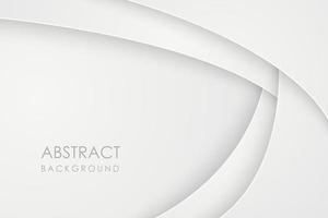 abstrato 3d com camadas de papel branco. ilustração em vetor geométrica de sobreposição. elemento de design gráfico. projeto mínimo. decoração para apresentação de negócios