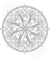 mandalas para colorir para adultos e crianças vetor