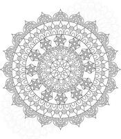 mandalas para colorir para adultos e crianças vetor