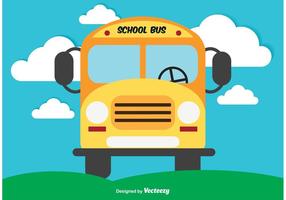 Cute School Bus Ilustração vetorial vetor