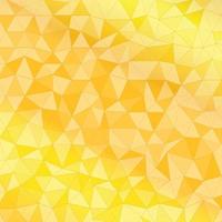 fundo geométrico vetorial com triângulos. fundo amarelo poli baixo para cartão, pôster ou papel de parede. ilustração de mosaico multicolorido vetor