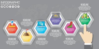 infográfico de ilustração digital 3d abstrato. a ilustração vetorial pode ser usada para layout de fluxo de trabalho, diagrama, opções de números, design de web. vetor