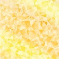 fundo geométrico vetorial com triângulos. fundo amarelo poli baixo para cartão, pôster ou papel de parede. ilustração de mosaico multicolorido
