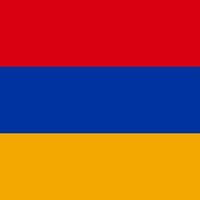bandeira da armênia, cores oficiais. ilustração vetorial. vetor