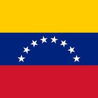 bandeira da venezuela, cores oficiais. ilustração vetorial. vetor