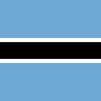 bandeira do botswana, cores oficiais. ilustração vetorial. vetor