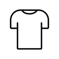 ícone de camisa. adequado para o ícone de roupas. estilo de ícone de linha. design simples editável vetor