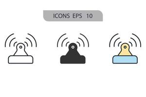 ícones wi-fi símbolo elementos vetoriais para infográfico web vetor