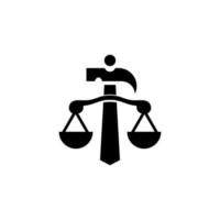 design de logotipo do tribunal vetor
