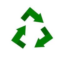ícone de reciclagem. reduzir, reutilizar, reciclar o conceito vetor
