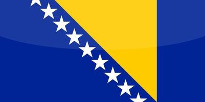 Bósnia e Herzegovina vector bandeira desenhada à mão, eur