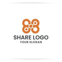 compartilhar, ícone da interface do usuário. compartilhamento, mídia social, compartilhar, comunicação vetor