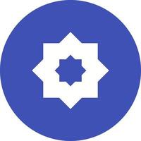 ícone de fundo do círculo estrela islâmica vetor