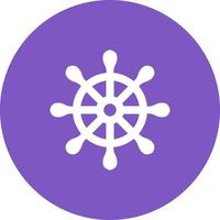 ícone de fundo do círculo do leme do navio vetor
