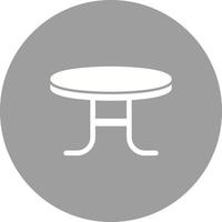 ícone de fundo do círculo de mesa de café vetor