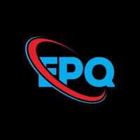 logo epq. carta epq. design de logotipo de letra epq. iniciais epq logotipo ligado com círculo e logotipo monograma maiúsculo. tipografia epq para marca de tecnologia, negócios e imóveis. vetor