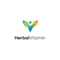 download grátis de modelo de logotipo de vitamina de ervas