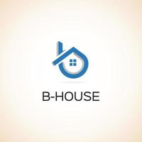 logotipo da casa b vetor