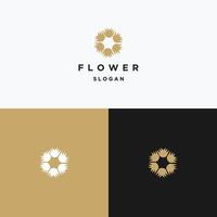 ilustração em vetor modelo de design de ícone de logotipo de flor