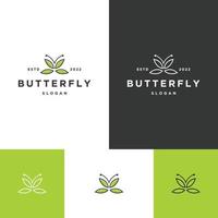 ilustração em vetor modelo de design de ícone de logotipo de borboleta