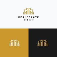 modelo de design de ícone de logotipo imobiliário vetor