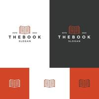 a ilustração em vetor modelo de design de ícone de logotipo de livro