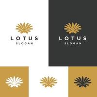 modelo de design de ícone de logotipo de lótus vetor