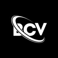 logotipo bcv. carta bcv. design de logotipo de carta bcv. iniciais bcv logotipo ligado com círculo e logotipo monograma maiúsculo. tipografia bcv para tecnologia, negócios e marca imobiliária. vetor