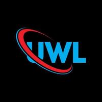 logotipo uwl. letra uol. design de logotipo de letra uwl. iniciais uwl logotipo ligado com círculo e logotipo monograma em maiúsculas. tipografia uwl para marca de tecnologia, negócios e imóveis. vetor