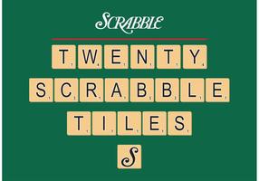 Scrabble tiles vector free