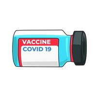 ilustrador vetorial de reforço de vacina contra vírus perfeito para saúde médica e hospital vetor