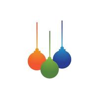 logotipo de vetor de ícone de balão de ano novo