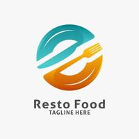 design de logotipo de restaurante e comida vetor