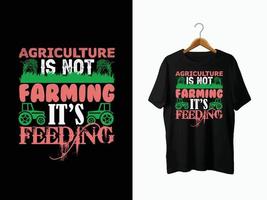 design de camiseta de agricultor. vetor