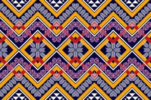 design de padrão sem emenda étnico ikat. tecido asteca tapete mandala ornamentos têxteis decorações papel de parede. motivo tribal boho peru nativo vetor de bordado tradicional