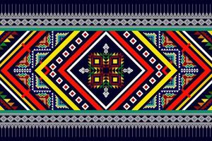 design de padrão sem emenda étnico ikat. tecido asteca tapete mandala ornamentos têxteis decorações papel de parede. motivo tribal boho peru nativo vetor de bordado tradicional