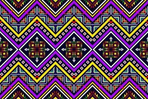 design de padrão sem emenda étnico ikat. tecido asteca tapete mandala ornamentos têxteis decorações papel de parede. motivo tribal boho peru nativo vetor de bordado tradicional