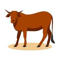 ilustração vetorial de vaca