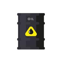 tambor de barril de óleo isolado vetor de estoque eps10. ilustração de ícone plano