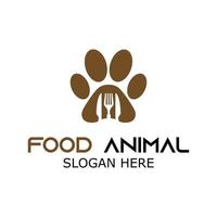 vetor fofo de restaurante de comida para animais de estimação