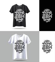 novo vetor de camiseta preto e branco com citações de tipografia de maquete. design de vetor de impressão tipografia vintage. vetor de design de camiseta