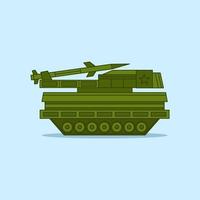 ilustração vetorial do tanque de batalha moderno para a guerra mundial vetor