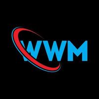 logotipo wwm. carta wm. design de logotipo de carta wwm. iniciais wwm logotipo ligado com círculo e logotipo monograma em maiúsculas. tipografia wwm para marca de tecnologia, negócios e imóveis. vetor